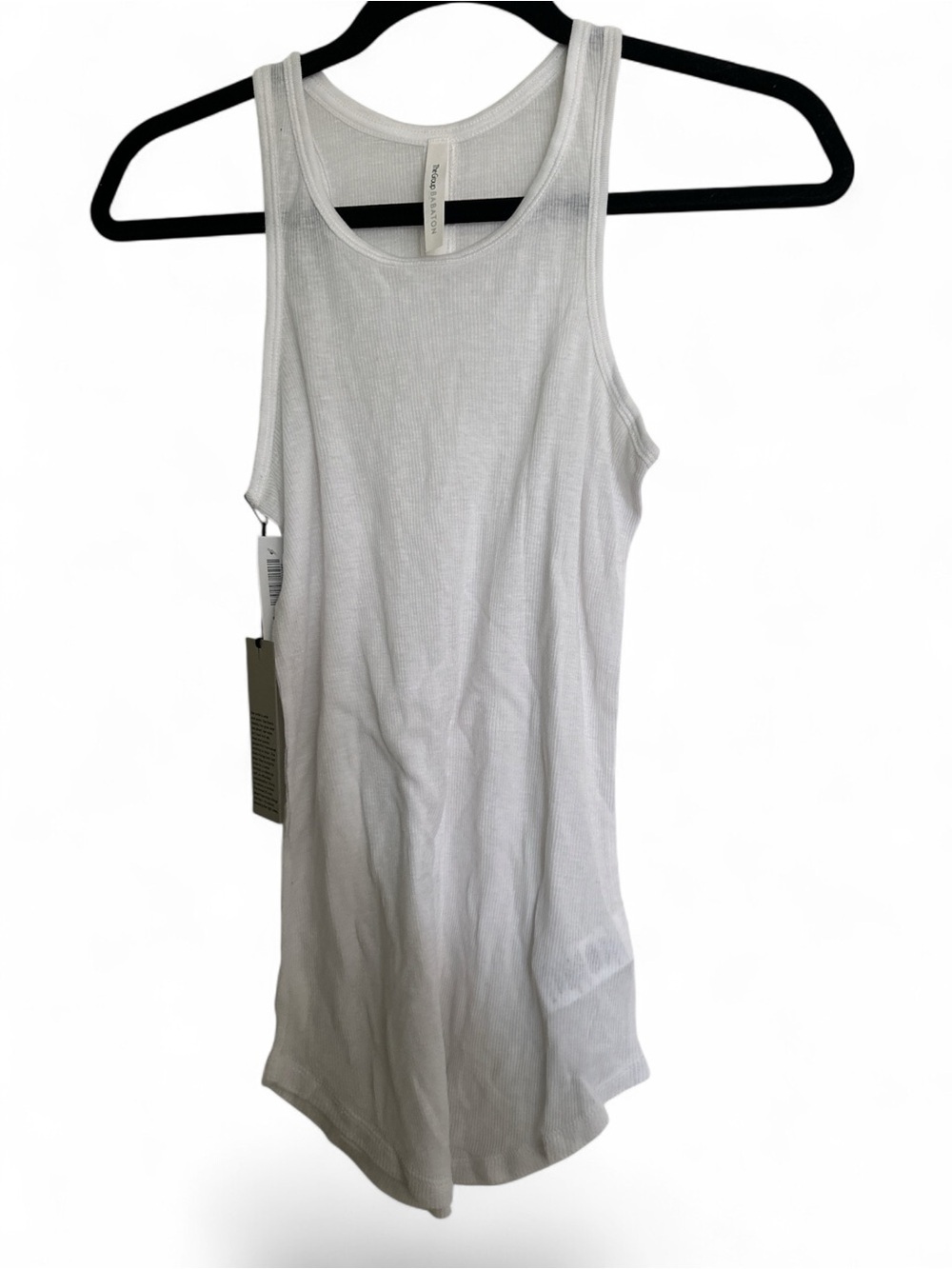 Babaton White Olympia Ribbed Tank